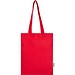 Peru Blend 180 g/m² Tragetasche aus GRS recycelter Baumwolle 7L, rot