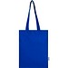 Peru Blend 180 g/m² Tragetasche aus GRS recycelter Baumwolle 7L, royalblau