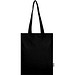 Peru Blend 180 g/m² Tragetasche aus GRS recycelter Baumwolle 7L, schwarz