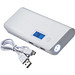 Powerbank mit digitaler Ladeanzeige, 10.000 mAh, weiss Powerbank mit digitaler Ladeanzeige, 10.000 mAh, weiss