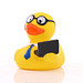 Schnabels® Bade-Ente Laptop, gelb / schwarz Schnabels® Bade-Ente Laptop, gelb / schwarz