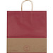 Recycelte Papiertasche groß, burgund
