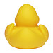 Renn-Ente, mit Metallplatte, gelb/orange, 6,6 cm