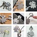 ROMINOX® Key Tool // Lucky Charm - 19 functions (Kleeblatt Glücksbringer), silber