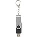 Rotate mit Schlüsselanhänger USB-Stick, schwarz, 1GB