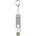 Rotate mit Schlüsselanhänger USB-Stick, weiss, 1GB