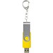 Rotate USB-Stick 3.0 mit Schlüsselanhänger, gelb, 64GB