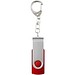 Rotate USB-Stick 3.0 mit Schlüsselanhänger, mittelrot, 128GB