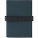 SANDERSON. A5 Notizbuch aus PU (50% recycelt) mit zwei Blöcken: linierte Seiten und unlinierte Seiten, Blau