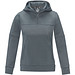 Sayan Kapuzenpullover mit halbem Reißverschluss für Damen, stahlgrau,  XL