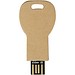 Schlüssel USB-Stick 2.0 aus recyceltem Papier, Kraftpapier, 64GB