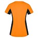 Shanghai Sport T-Shirt für Damen, Fluor Orange / schwarz, 2XL