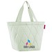 shopper M, puffer iced matcha
