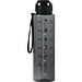 Sport-Trinkflasche AQUA LEVEL,schwarz