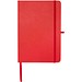 Teak A5 Hardcover Notizbuch, liniert, aus recyceltem Material, rot