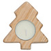 Teelichthalter aus Holz, beige