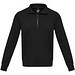 Tin Aware™ Pullover mit Half-Zip Reißverschluss aus recyceltem Material Unisex, schwarz, S