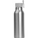 Trinkflasche aus Aluminium mit Silikondeckel, 600 ml, grau