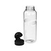 Trinkflasche Carve Junior, 700 ml, transparent/schwarz