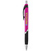 Turbo Druckkugelschreiber mit Gummigriff, schwarze Mine, rosa,schwarz Turbo Druckkugelschreiber mit Gummigriff, schwarze Mine, rosa,schwarz
