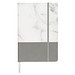 Two Tone DIN A5 Marmor Notizbuch, grau Two Tone DIN A5 Marmor Notizbuch, grau