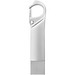 Typ C USB Stick 3.0 mit Karabiner, silber, 32GB