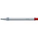 uma® RECYCLED PET PEN ALUMA transparent Druckkugelschreiber, rot