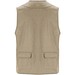 Venera Arbeitsweste mit V-Ausschnitt und mehreren Taschen, 200 g/m2, dunkelsand, XL