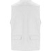 Venera Arbeitsweste mit V-Ausschnitt und mehreren Taschen, 200 g/m2, weiss, XL