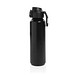 Via RCS Re-Steel Sportflasche mit Verschluss, 600ml, schwarz