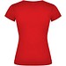 Victoria T-Shirt mit V-Ausschnitt für Damen, rot, S