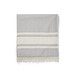 VINGA Tolo Hamam-Frottierhandtuch, grau, off white