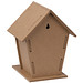Vogelhäuschen aus MDF zum Zusammenbauen, hellbraun Vogelhäuschen aus MDF zum Zusammenbauen, hellbraun