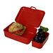 Vorratsdose "School-Box" deluxe, mit Trennschale, brombeere Vorratsdose "School-Box" deluxe, mit Trennschale, brombeere