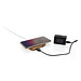 XD COLLECTION 10W Wireless-Charger mit USB aus Bambus, braun