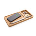 XD COLLECTION Bambus Desk Organizer mit 10 Wireless Charger, braun