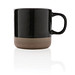 XD COLLECTION Becher aus glasiertem Keramik, schwarz