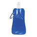 XD COLLECTION Faltbare Wasserflasche mit Karabiner, 400 ml, blau/weiß XD COLLECTION Faltbare Wasserflasche mit Karabiner, 400 ml, blau/weiß