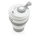XD COLLECTION faltbarer Silikon-Becher, 350 ml, grau
