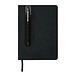 XD COLLECTION Notizbuch mit Stylus-Stift Basic Hardcover PU, DIN A5, liniert, schwarz