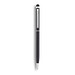 XD COLLECTION Schlanker Drehkugelschreiber mit Stylus, schwarze Mine, schwarz XD COLLECTION Schlanker Drehkugelschreiber mit Stylus, schwarze Mine, schwarz