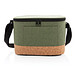 XD COLLECTION Two-Tone Kühltasche mit Korkdetails, grün
