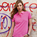 JAMES & NICHOLSON Damen Poloshirt Basic Bio BW, pink, XL