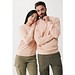 Iqoniq Etosha Lightweight Sweater aus recycelter Baumwolle, peach nectar, XXXL