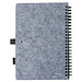 A5 RPET Filz Notizbuch , grau