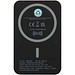 Acrab 15 W 10.000 mAh magnetische kabellose Powerbank mit 20 W PD aus recyceltem Kunststoff, schwarz