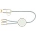 Alasia 30 cm 5-in-1 Kabel aus recyceltem Kunststoff für Datenübertragung und 27W Schnellladung, silber