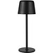 Alya Wiederaufladbare dimmbare Tischlampe mit 3 Lichtmodi, schwarz