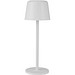 Alya Wiederaufladbare dimmbare Tischlampe mit 3 Lichtmodi, weiss