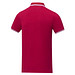 Amarago Polo mit abgesetztem Rand für Herren, rot, L